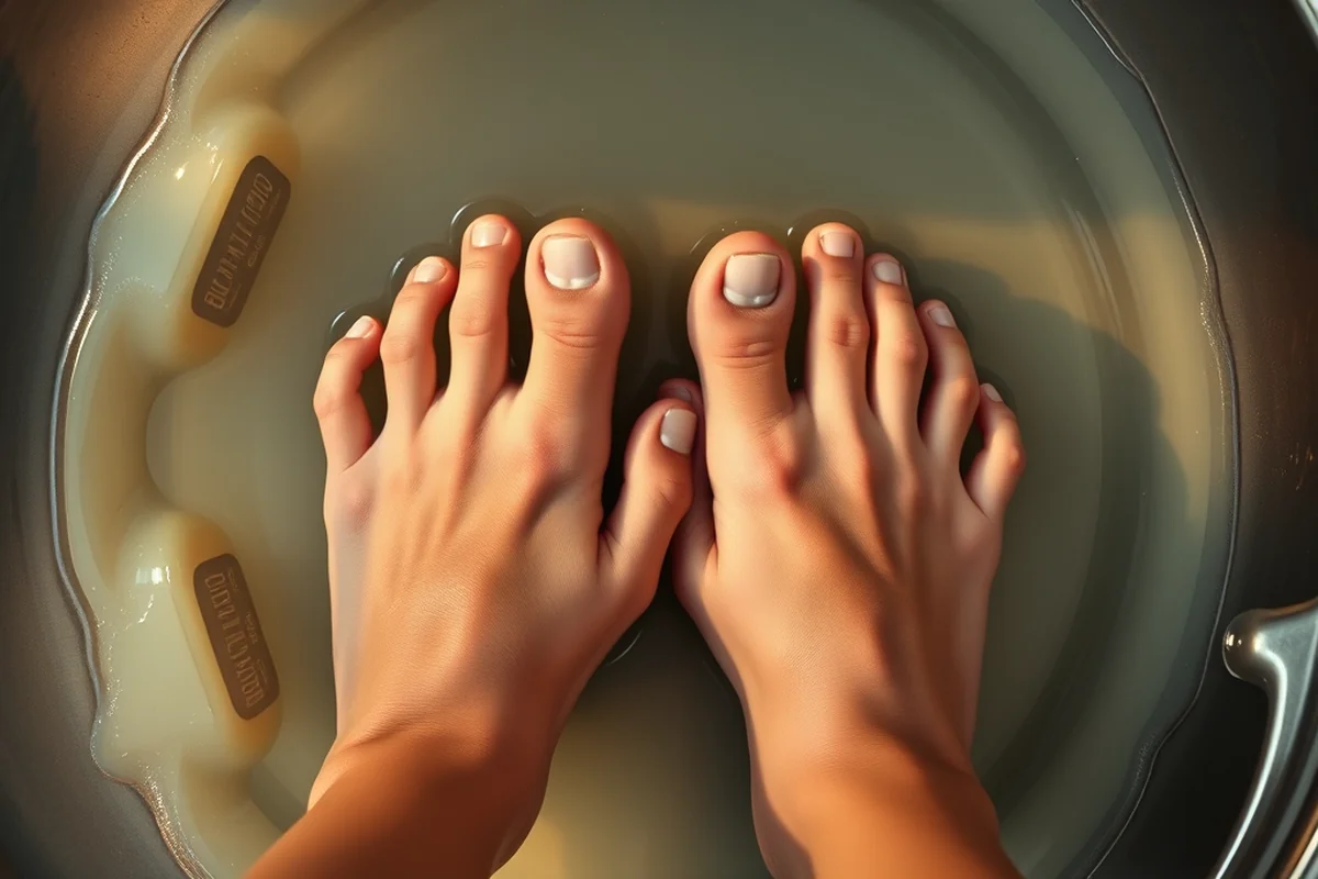 how to soak feet in hydrogen peroxide — How To Soak Feet In Hydrogen Peroxide (the finished result)